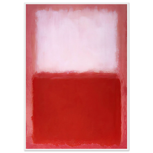 White Over Red - 1957 Framed Poster | Mark Rothko Framed Prints Wall Art | Rothko Prints