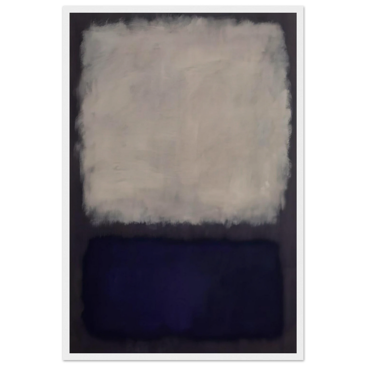 Blue and gray - 1962 Framed Poster | Mark Rothko Framed Prints Wall Art | Rothko Prints