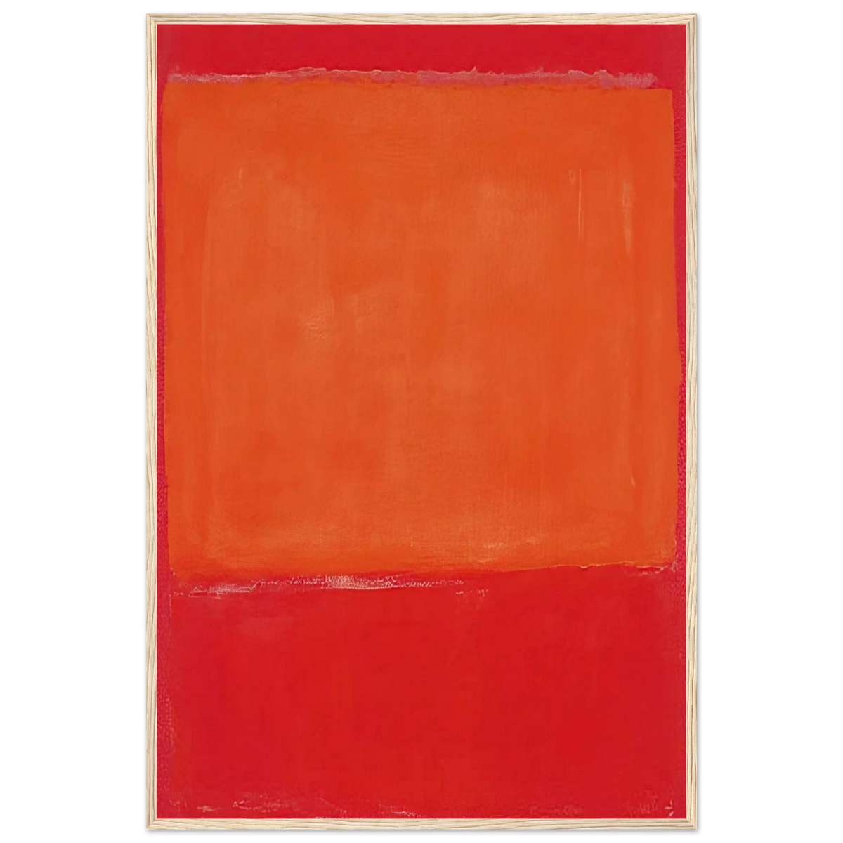 Ochre and Red on Red - 1957 Framed Poster | Mark Rothko Framed Prints Wall Art | Rothko Prints