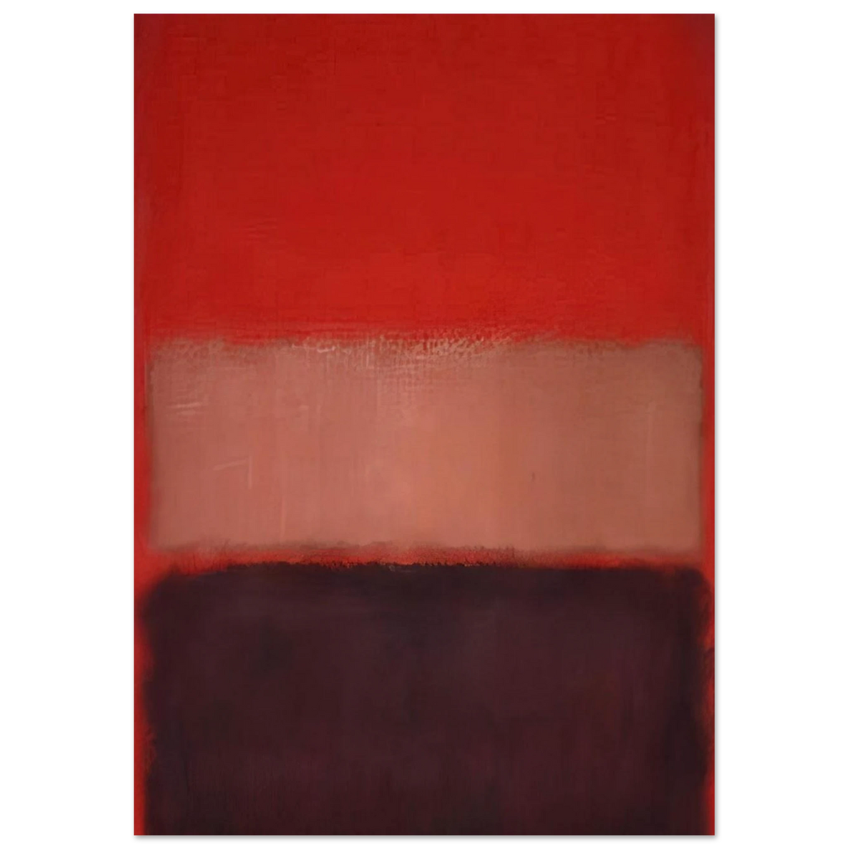No. 46 Black, Ochre, Red Over Red - 1957 Poster | Mark Rothko Poster | Rothko Prints