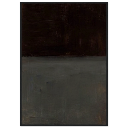 Untitled brown and gray - 1969 Framed Poster | Mark Rothko Framed Prints Wall Art | Rothko Prints