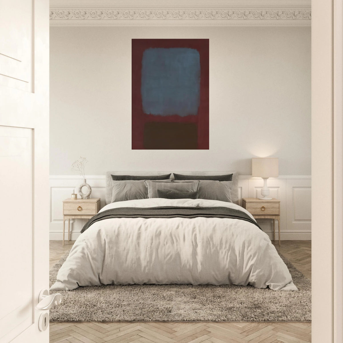 No. 37No. 19 Slate Blue and Brown on Plum - 1958 Canvas | Mark Rothko Canvas | Rothko Prints