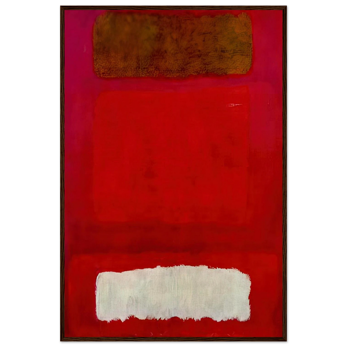 No. 16 Red, White, and Brown - 1957 Framed Poster | Mark Rothko Framed Prints Wall Art | Rothko Prints