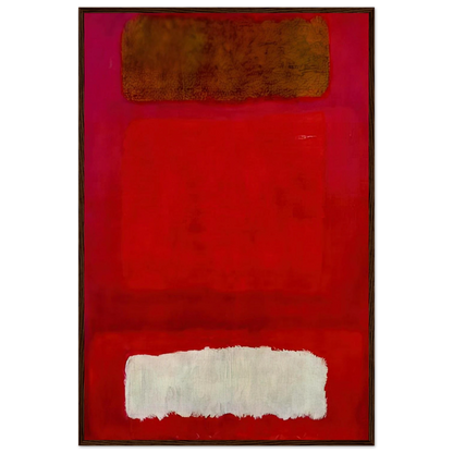 No. 16 Red, White, and Brown - 1957 Framed Poster | Mark Rothko Framed Prints Wall Art | Rothko Prints