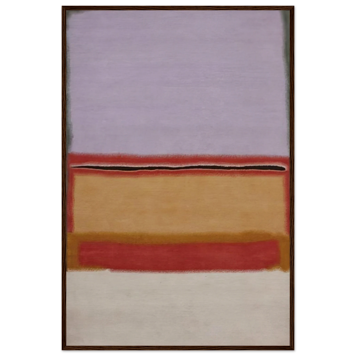 Orange over Violet - 1968 Framed Poster | Mark Rothko Framed Prints Wall Art | Rothko Prints