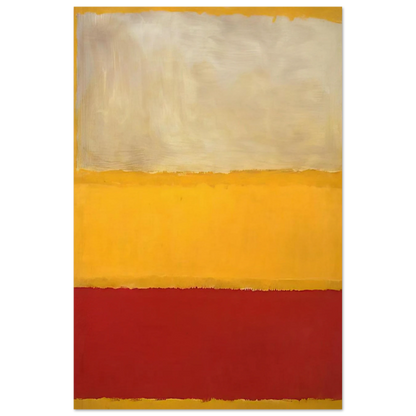 No. 13 White, Red on Yellow Poster | Mark Rothko Poster | Rothko Prints