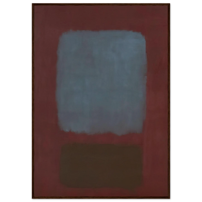 No. 37No. 19 Slate Blue and Brown on Plum - 1958 Framed Poster | Mark Rothko Framed Prints Wall Art | Rothko Prints