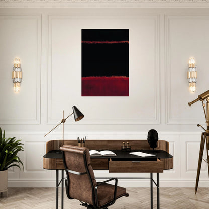 Black in Deep Red - 1957 Canvas | Mark Rothko Canvas | Rothko Prints