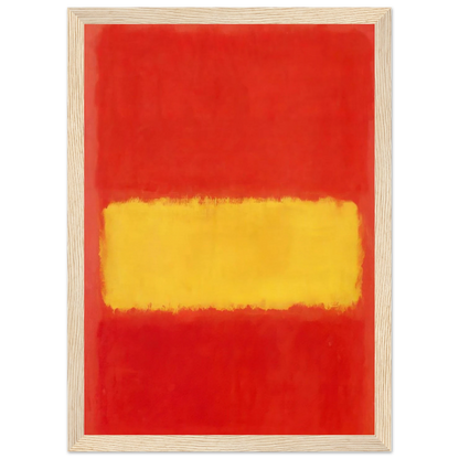 Yellow band - 1956 Framed Poster | Mark Rothko Framed Prints Wall Art | Rothko Prints