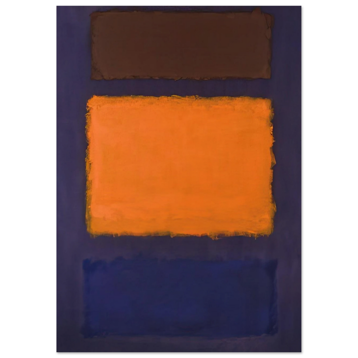 Brown, Orange, Blue on Maroon - c.1963  United States Poster | Mark Rothko Poster | Rothko Prints