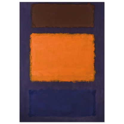 Brown, Orange, Blue on Maroon - c.1963  United States Poster | Mark Rothko Poster | Rothko Prints
