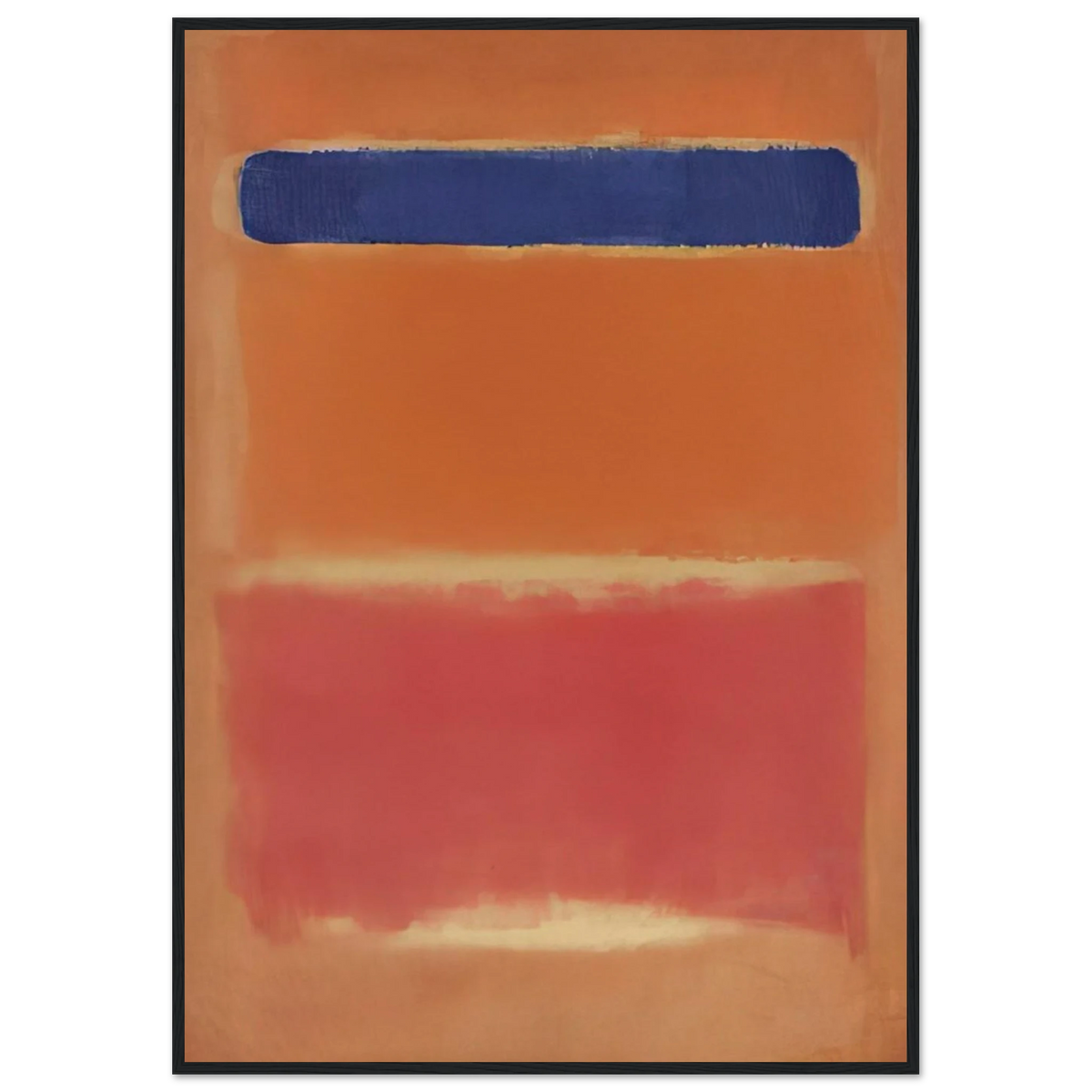Blue Over Red - 1953 Framed Poster | Mark Rothko Framed Prints Wall Art | Rothko Prints