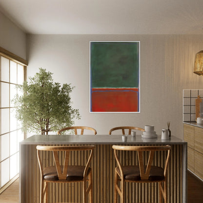 Green and Maroon - 1953 Framed Poster | Mark Rothko Framed Prints Wall Art | Rothko Prints