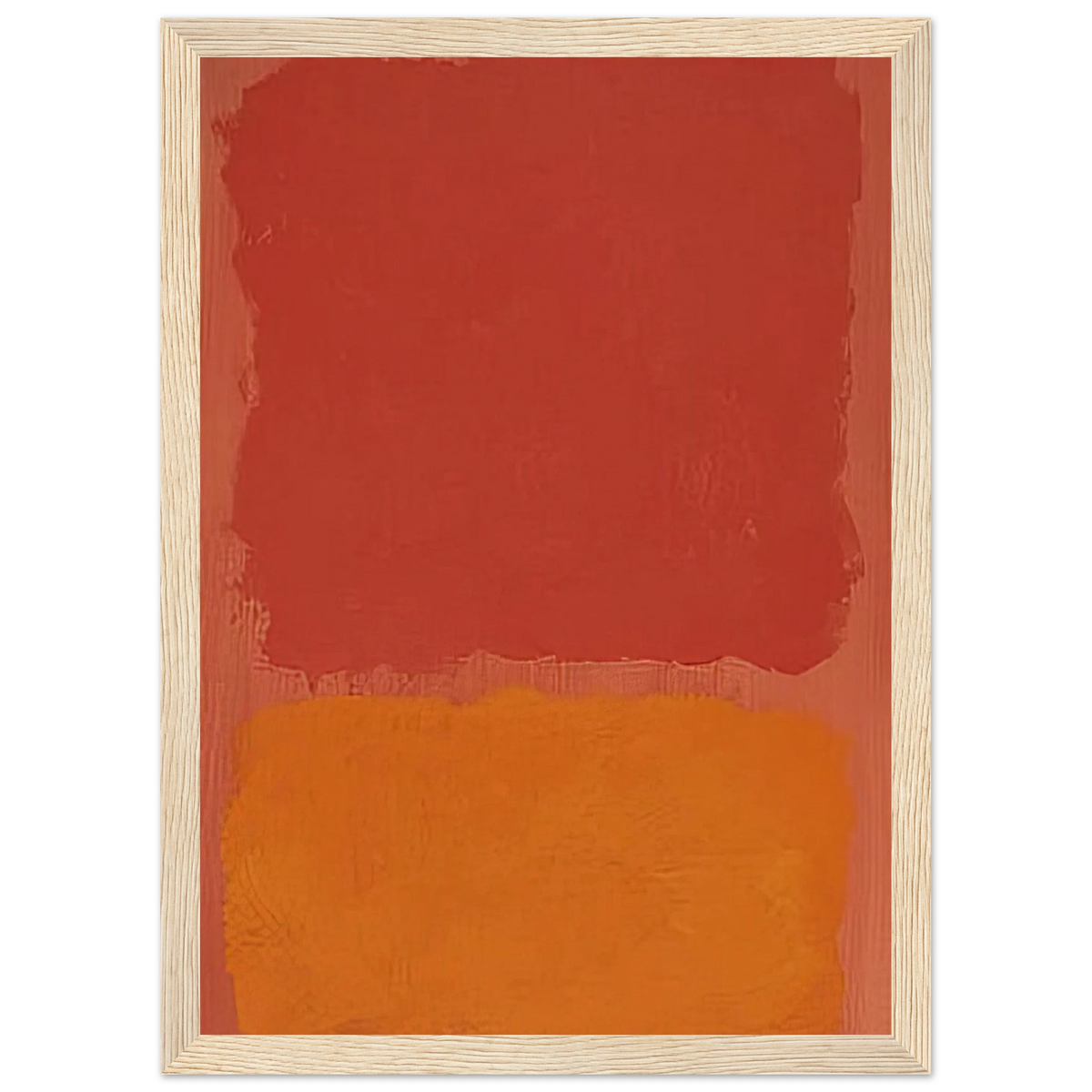 Untitled Red and Orange on Salmon - 1969 Framed Poster | Mark Rothko Framed Prints Wall Art | Rothko Prints