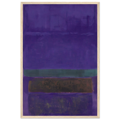 Untitled [Blue, Green, and Brown] - 1952 Framed Poster | Mark Rothko Framed Prints Wall Art | Rothko Prints