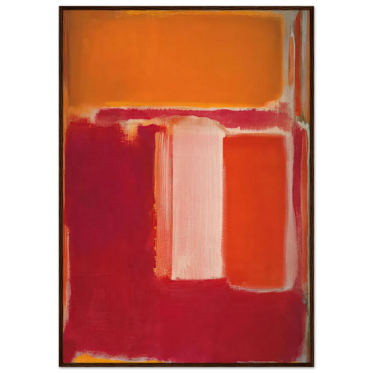 Yellow, Cherry, Orange - 1947 Framed Poster | Mark Rothko Framed Prints Wall Art | Rothko Prints