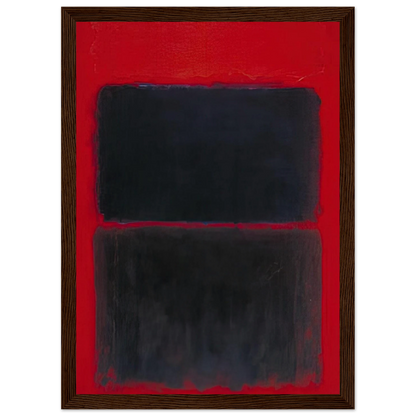 Light Red Over Black - 1957 Framed Poster | Mark Rothko Framed Prints Wall Art | Rothko Prints