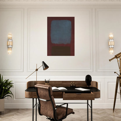 No. 37No. 19 Slate Blue and Brown on Plum - 1958 Canvas | Mark Rothko Canvas | Rothko Prints