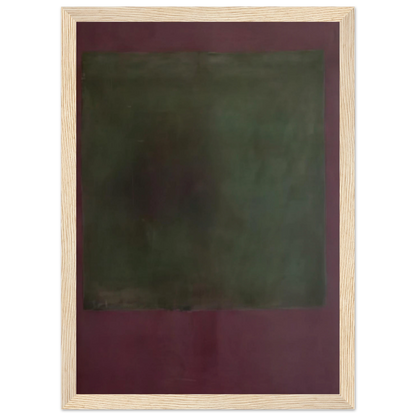 Untitled Green on Maroon - 1961 Framed Poster | Mark Rothko Framed Prints Wall Art | Rothko Prints