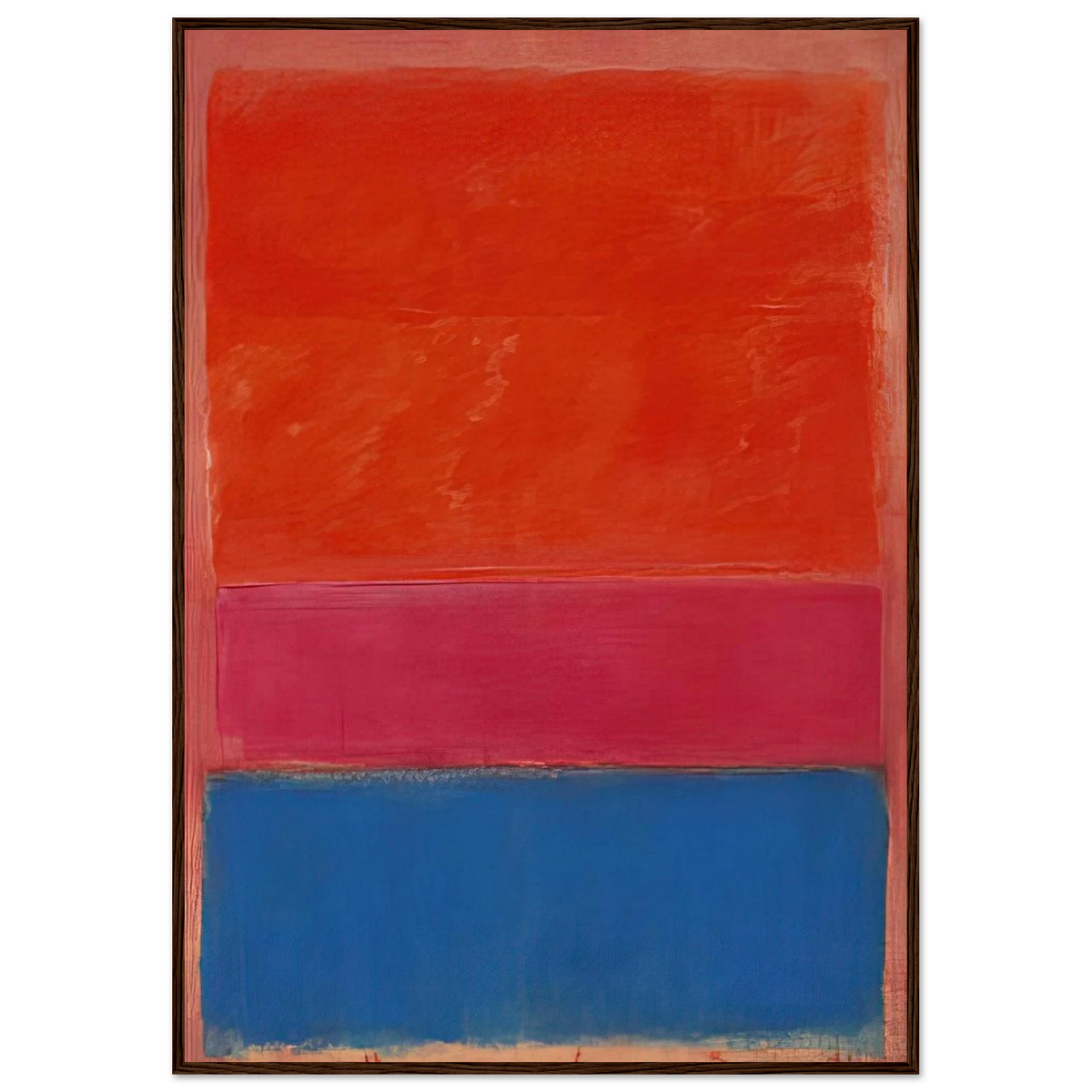 No. 1 Royal Red and Blue - 1954 Framed Poster | Mark Rothko Framed Prints Wall Art | Rothko Prints