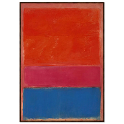 No. 1 Royal Red and Blue - 1954 Framed Poster | Mark Rothko Framed Prints Wall Art | Rothko Prints