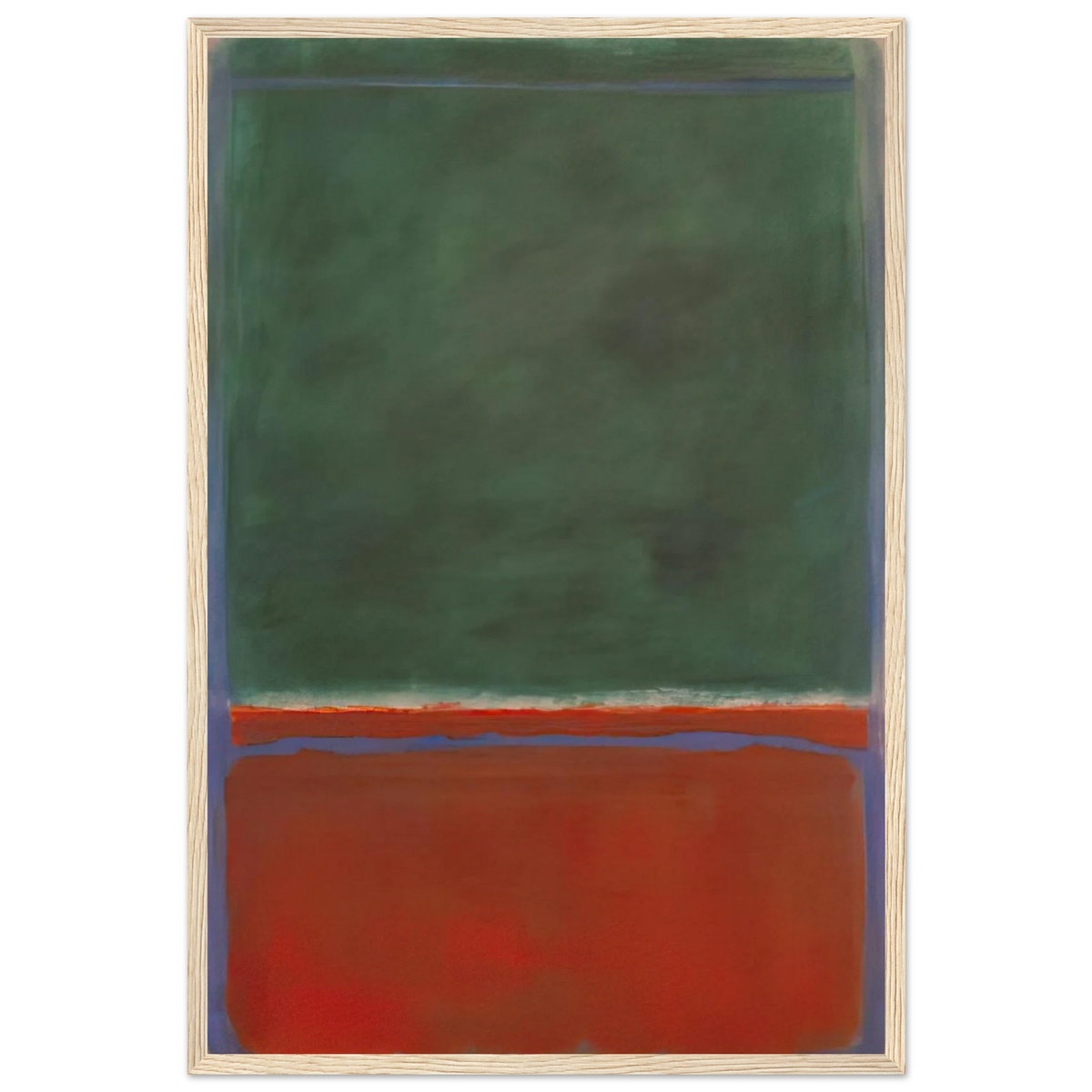 Green and Maroon - 1953 Framed Poster | Mark Rothko Framed Prints Wall Art | Rothko Prints