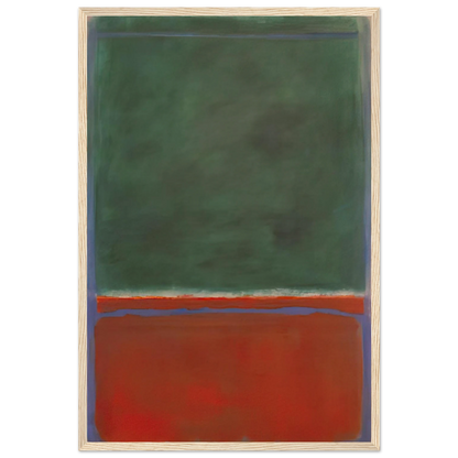 Green and Maroon - 1953 Framed Poster | Mark Rothko Framed Prints Wall Art | Rothko Prints