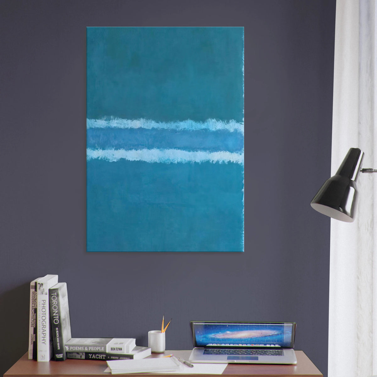 Untitled Blue Divided by Blue - 1966 Canvas | Mark Rothko Canvas | Rothko Prints