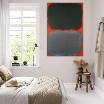 Untitled Gray, Gray on Red - 1968 Poster | Mark Rothko Poster | Rothko Prints