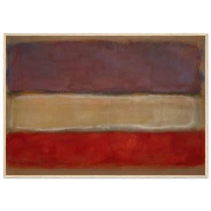 Untitled Purple, White, and Red - 1953 Framed Poster | Mark Rothko Framed Prints Wall Art | Rothko Prints