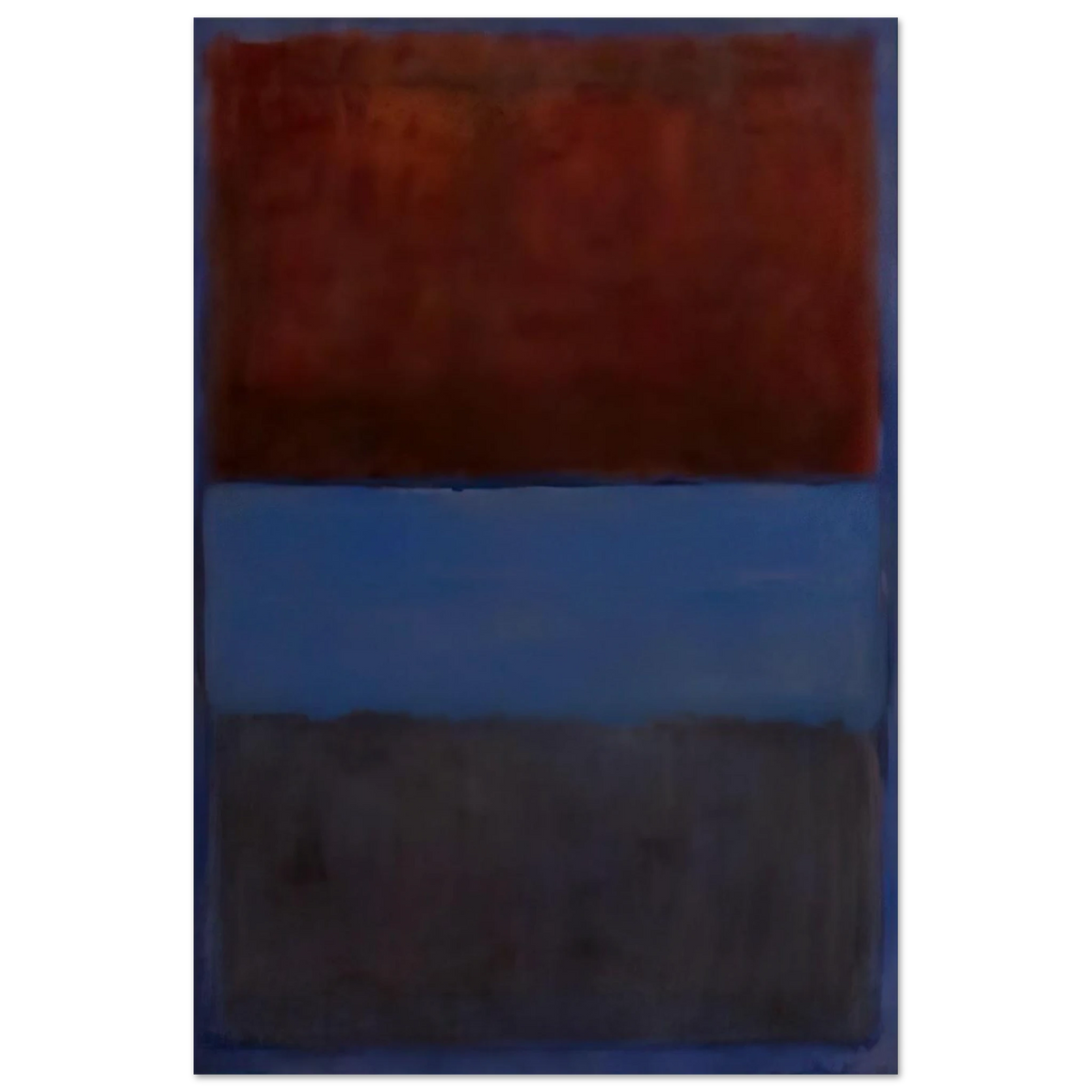 No.61 Rust and Blue - 1953 Poster | Mark Rothko Poster | Rothko Prints