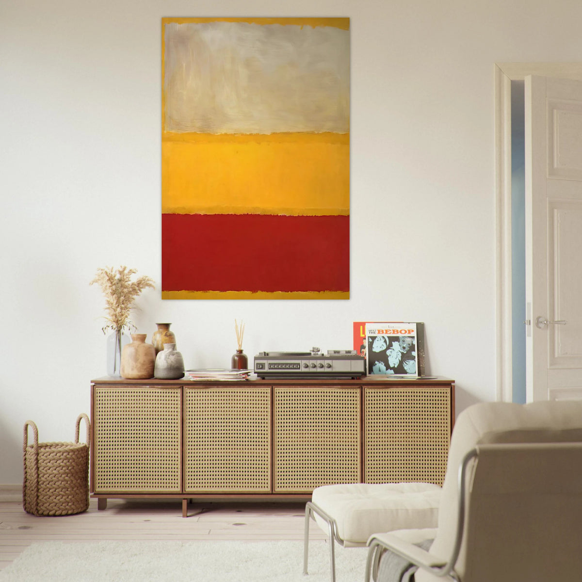 No. 13 White, Red on Yellow Poster | Mark Rothko Poster | Rothko Prints