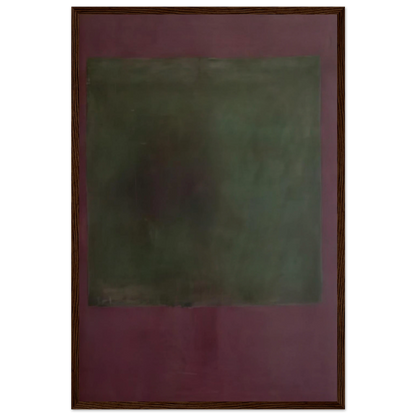 Untitled Green on Maroon - 1961 Framed Poster | Mark Rothko Framed Prints Wall Art | Rothko Prints