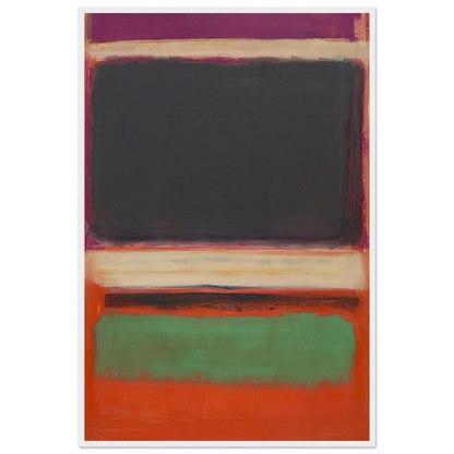 No.3No.13 Magenta, Black, Green on Orange - 1949 Framed Poster | Mark Rothko Framed Prints Wall Art | Rothko Prints