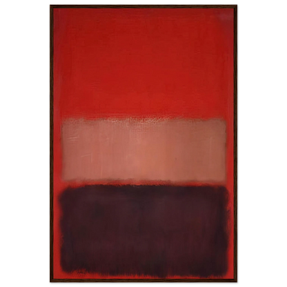 No. 46 Black, Ochre, Red Over Red - 1957 Framed Poster | Mark Rothko Framed Prints Wall Art | Rothko Prints