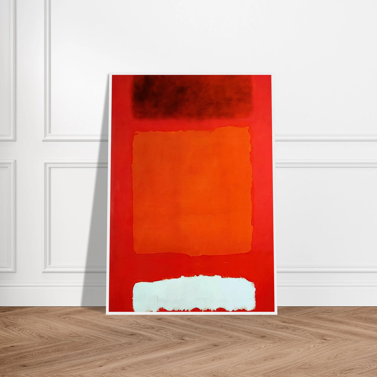 Red, White, and Brown - 1957 Framed Poster | Mark Rothko Framed Prints Wall Art | Rothko Prints