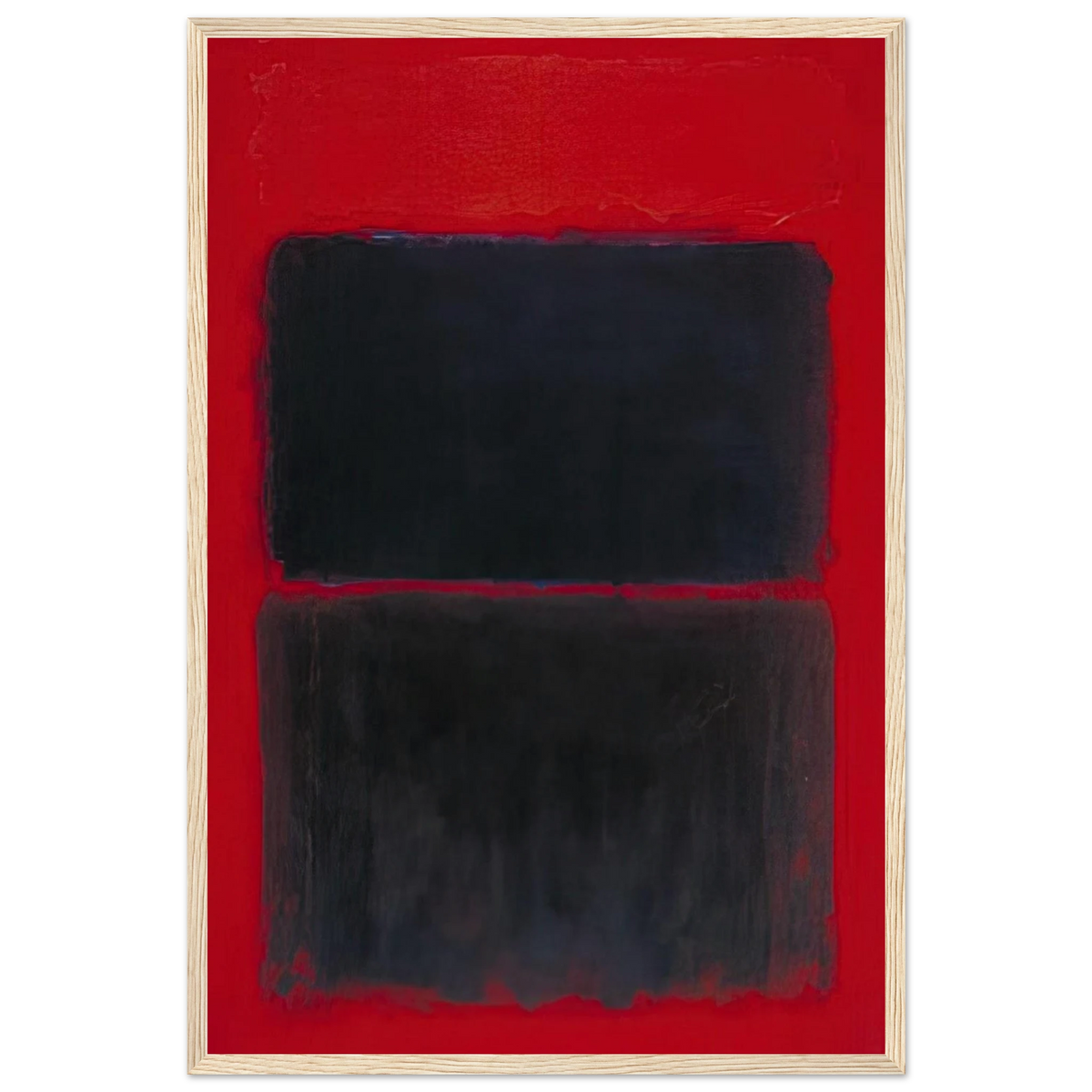 Light Red Over Black - 1957 Framed Poster | Mark Rothko Framed Prints Wall Art | Rothko Prints