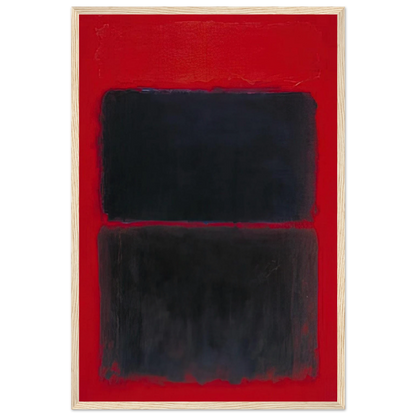 Light Red Over Black - 1957 Framed Poster | Mark Rothko Framed Prints Wall Art | Rothko Prints