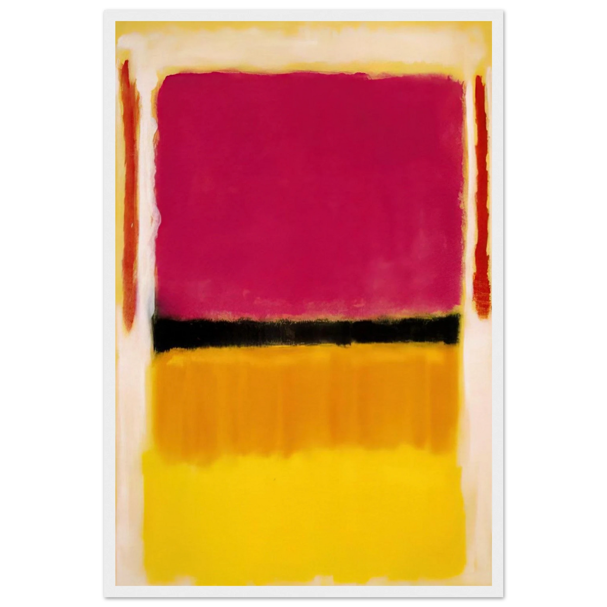 Violet, Black, Orange, Yellow on White and Red - 1949 Framed Poster | Mark Rothko Framed Prints Wall Art | Rothko Prints
