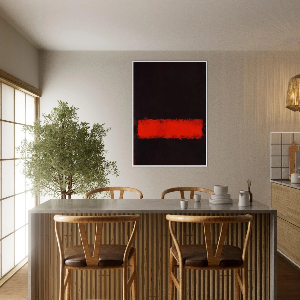 Black, Red and Black - 1968 Framed Poster | Mark Rothko Framed Prints Wall Art | Rothko Prints