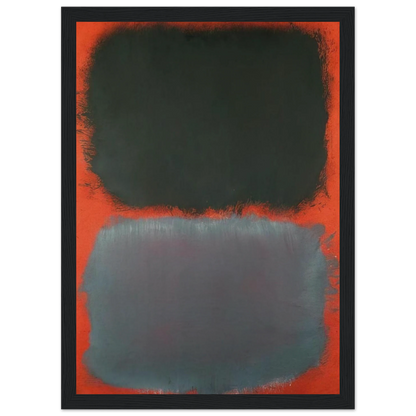 Untitled Gray, Gray on Red - 1968 Framed Poster | Mark Rothko Framed Prints Wall Art | Rothko Prints