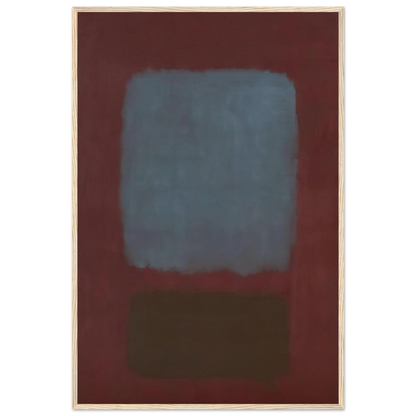 No. 37No. 19 Slate Blue and Brown on Plum - 1958 Framed Poster | Mark Rothko Framed Prints Wall Art | Rothko Prints