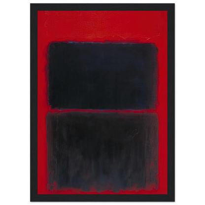 Light Red Over Black - 1957 Framed Poster | Mark Rothko Framed Prints Wall Art | Rothko Prints