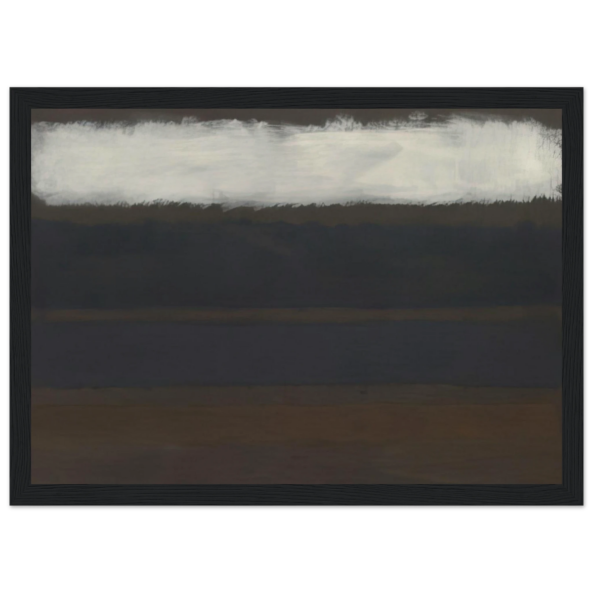 No. 14 Horizontals, White over Darks - 1961 Framed Poster | Mark Rothko Framed Prints Wall Art | Rothko Prints