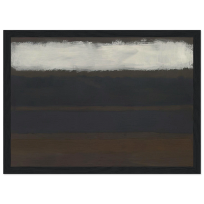 No. 14 Horizontals, White over Darks - 1961 Framed Poster | Mark Rothko Framed Prints Wall Art | Rothko Prints