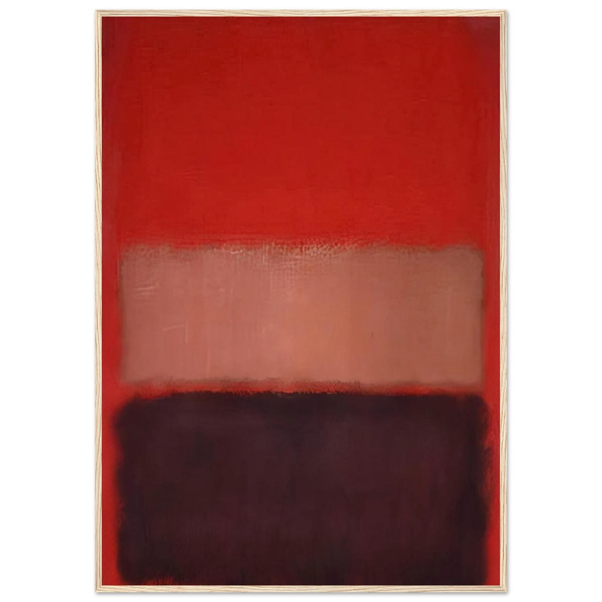 No. 46 Black, Ochre, Red Over Red - 1957 Framed Poster | Mark Rothko Framed Prints Wall Art | Rothko Prints