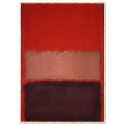 No. 46 Black, Ochre, Red Over Red - 1957 Framed Poster | Mark Rothko Framed Prints Wall Art | Rothko Prints