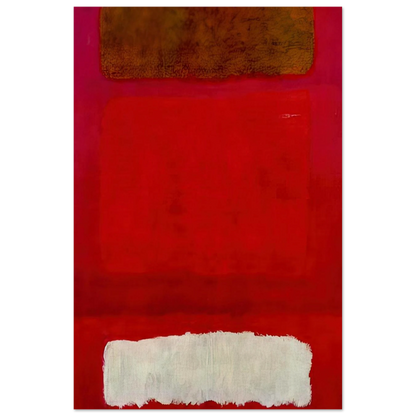 No. 16 Red, White, and Brown - 1957 Poster | Mark Rothko Poster | Rothko Prints