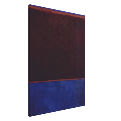 No. 3 Bright Blue, Brown, Dark Blue on Wine - 1962 Canvas | Mark Rothko Canvas | Rothko Prints