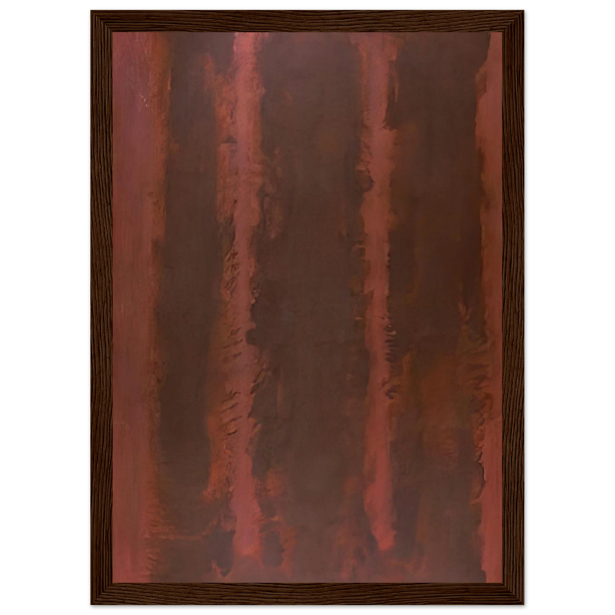 Black on Maroon - 1958 Framed Poster | Mark Rothko Framed Prints Wall Art | Rothko Prints